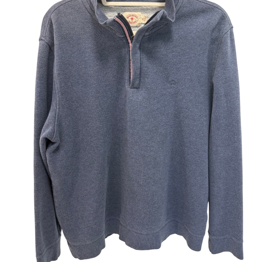 Blue Quarter-Zip Pullover